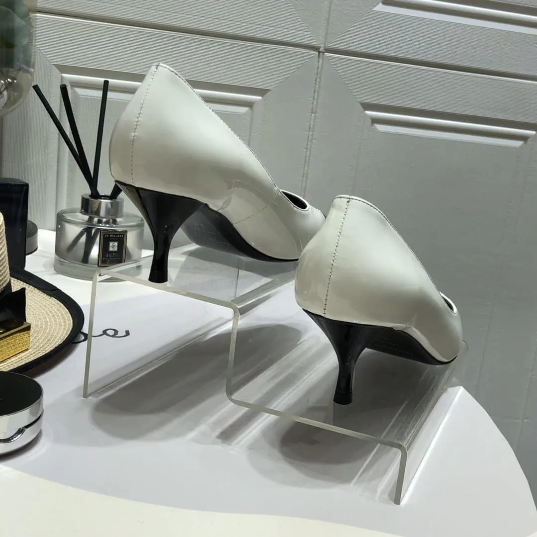 Blade Slingback Pumps White For Women