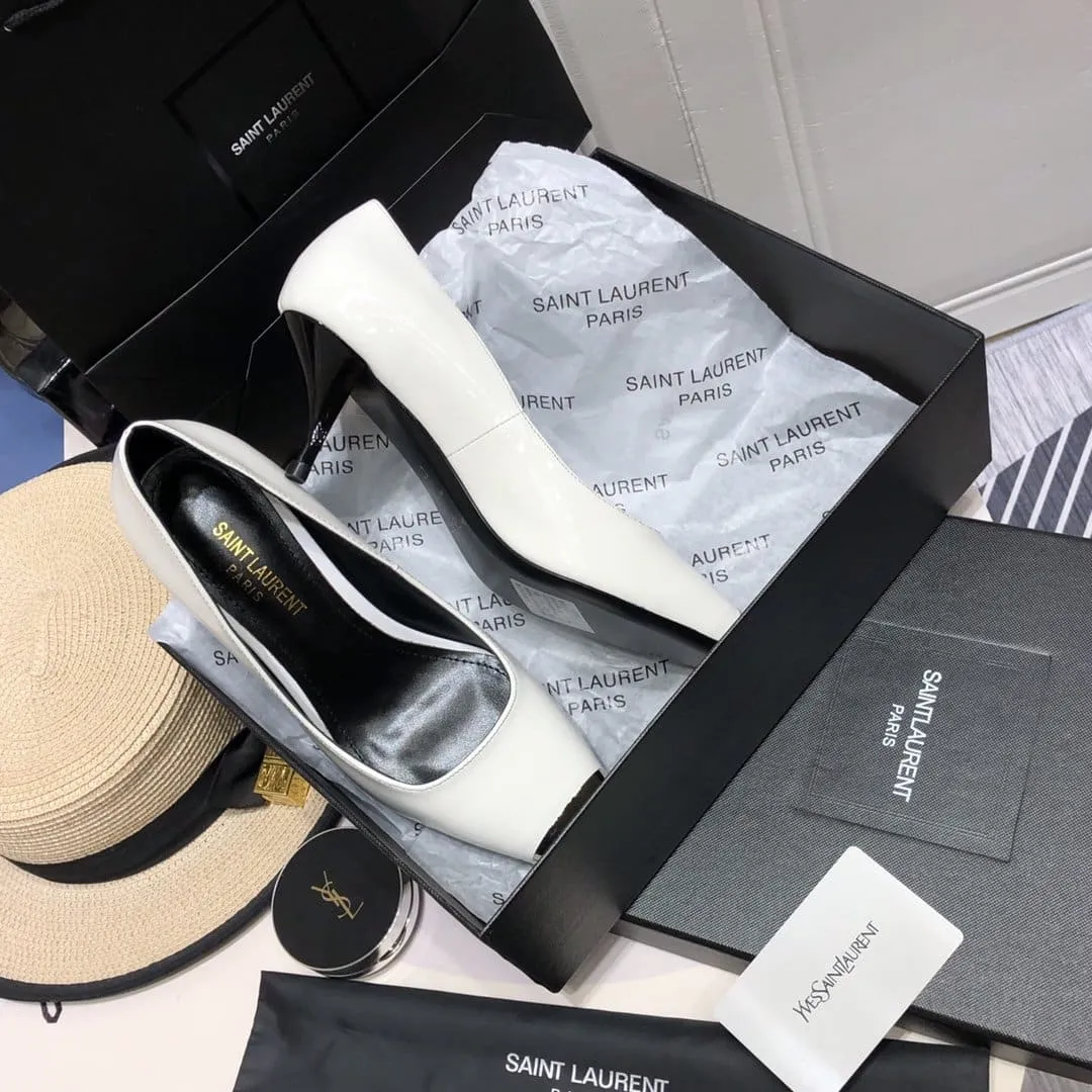 Blade Slingback Pumps White For Women