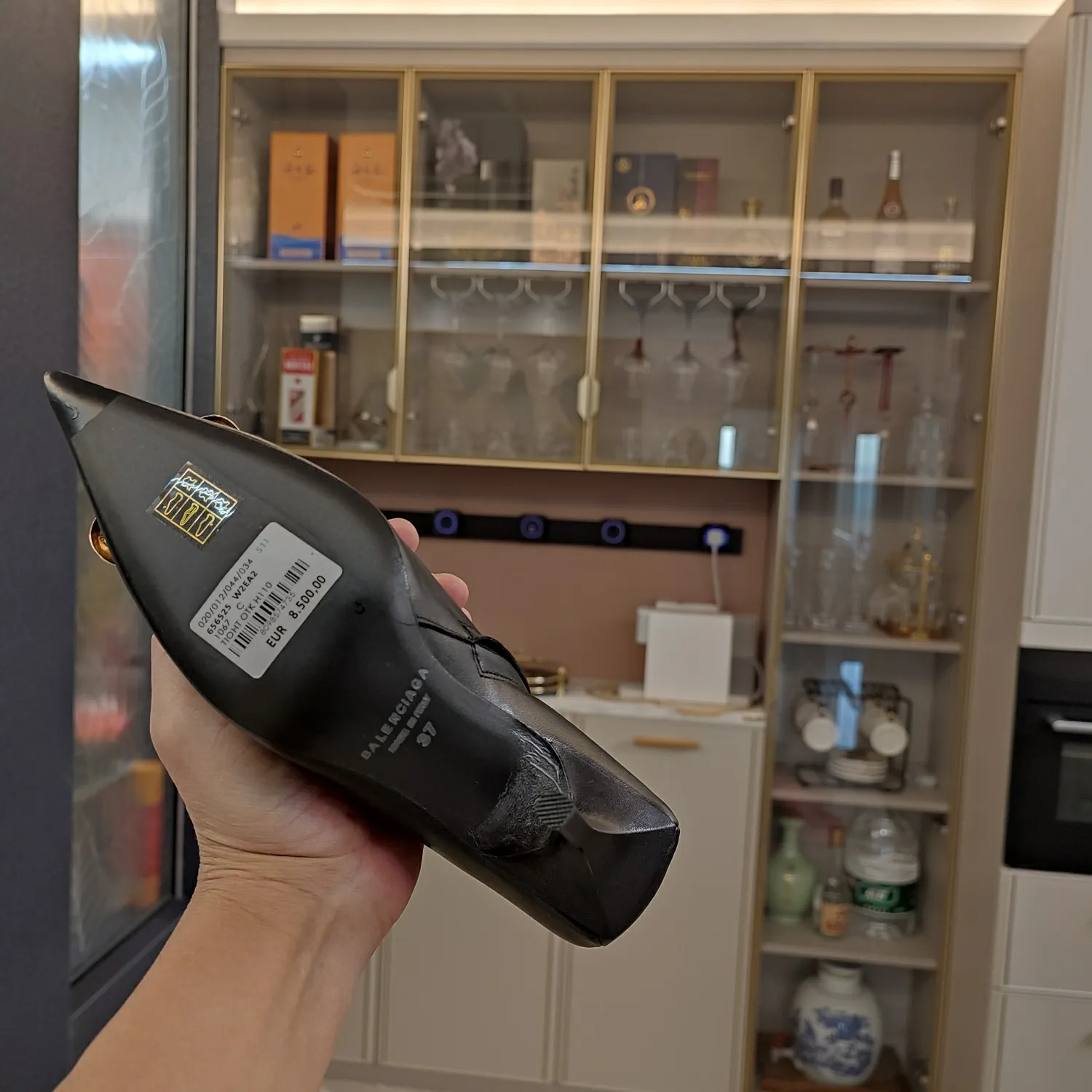 Vintage Metal BB Logo High Heel Boots