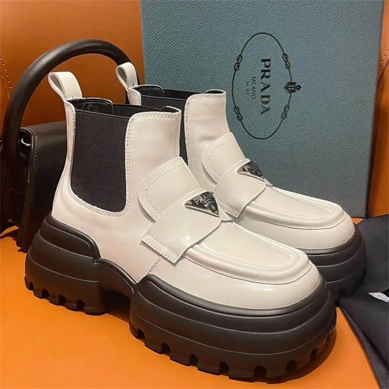 Classic Women Leather Ankle Boots