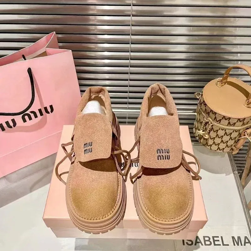 frosted genuine leather Martin boots