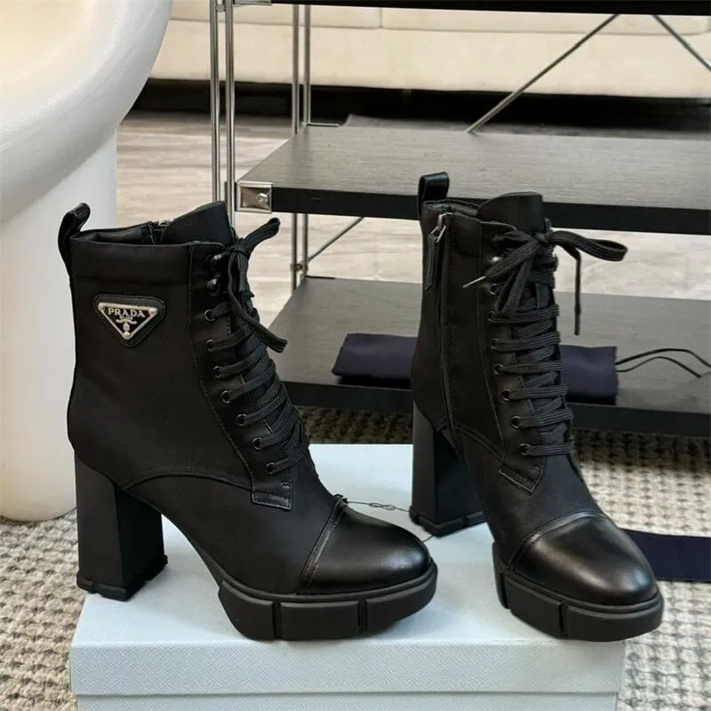 Women Lace-up Martin Boots