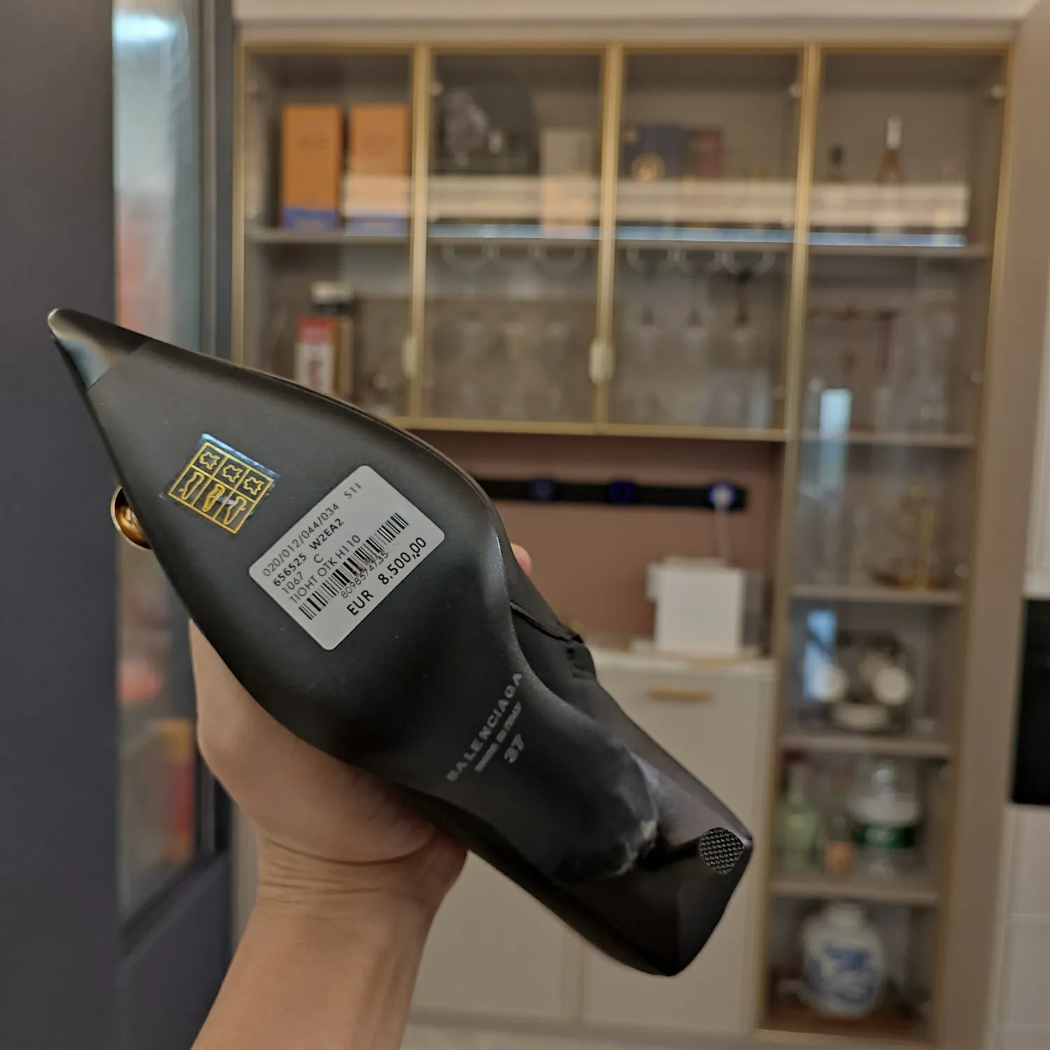 Vintage Metal High Heel Women's zipper high boots