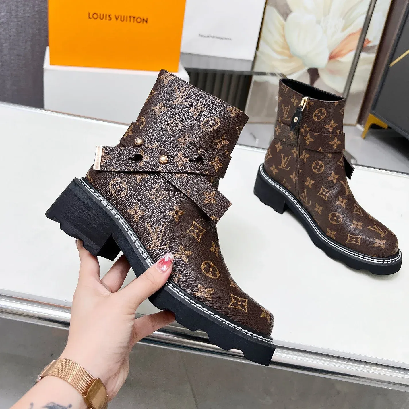 Women's Casual Fashion Leather Boots