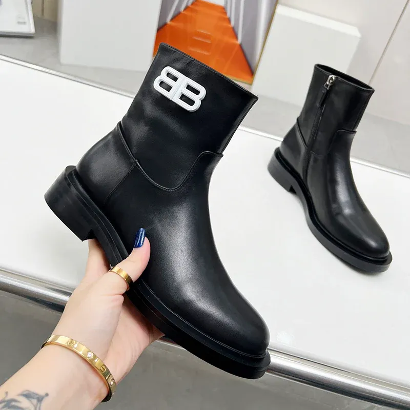 New fashion black one foot boots