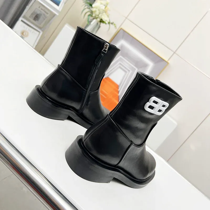 New fashion black one foot boots