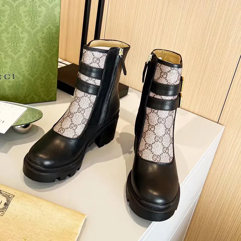 Retro British style ankle boots