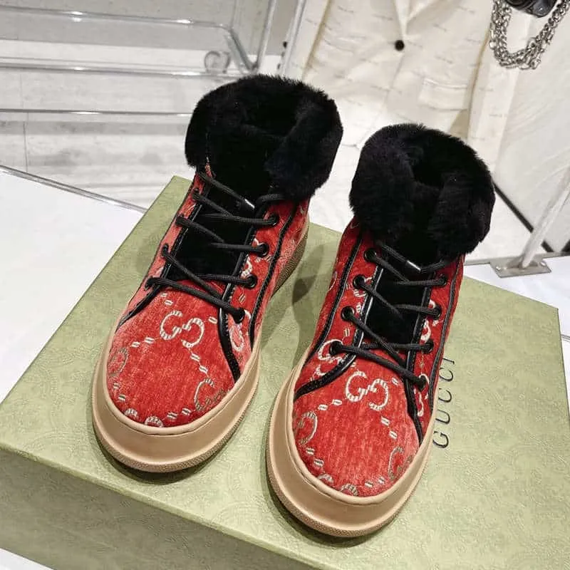 Women Lamb Fur Snow Boots