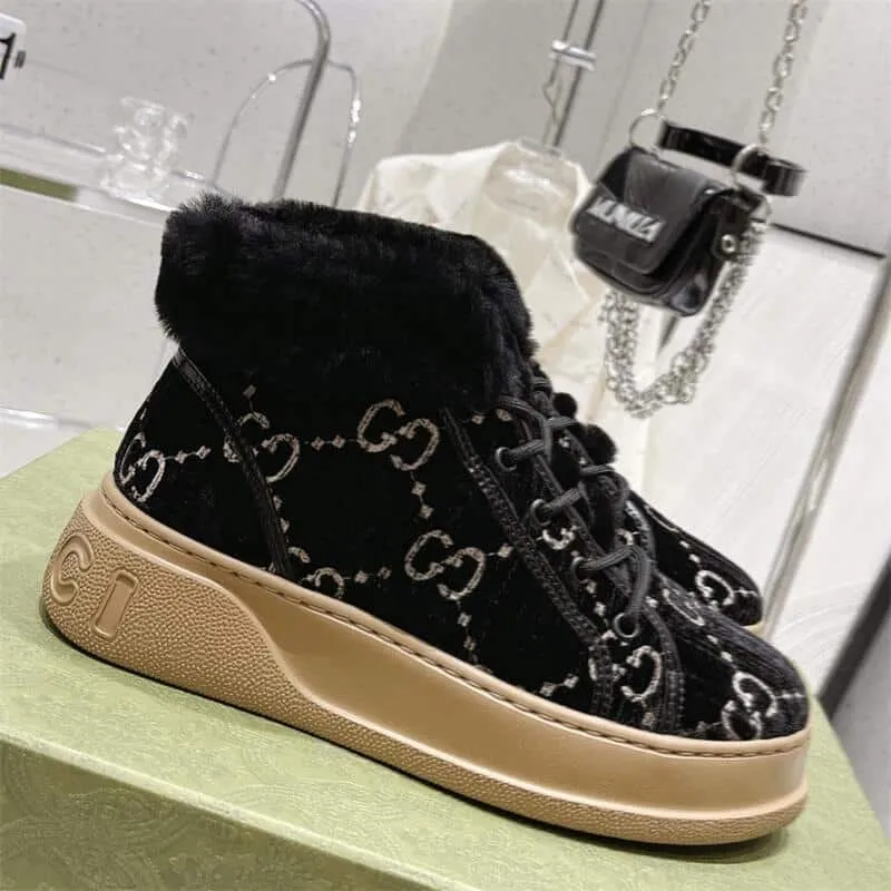 Women Lamb Fur Snow Boots