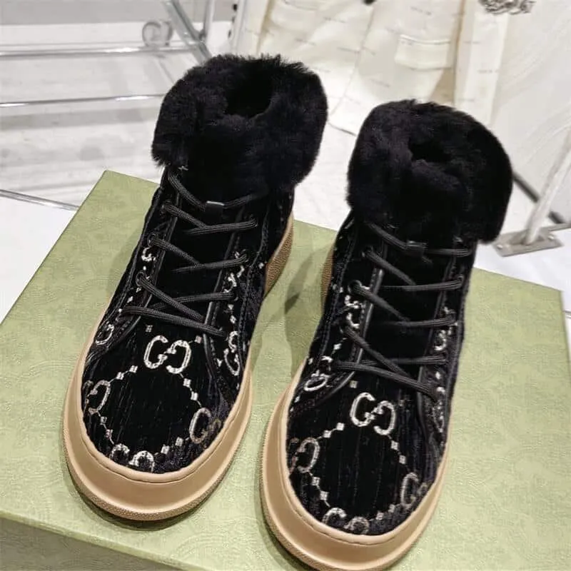 Women Lamb Fur Snow Boots