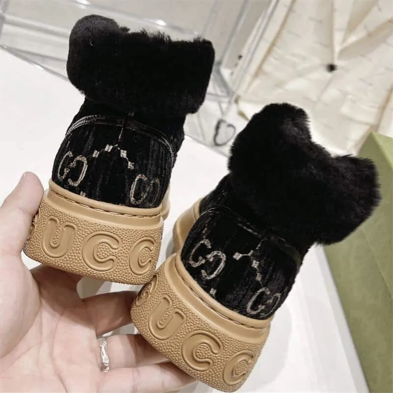 Women Lamb Fur Snow Boots