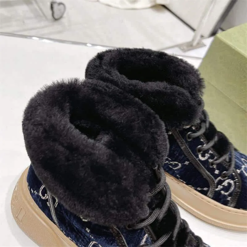 Women Lamb Fur Snow Boots
