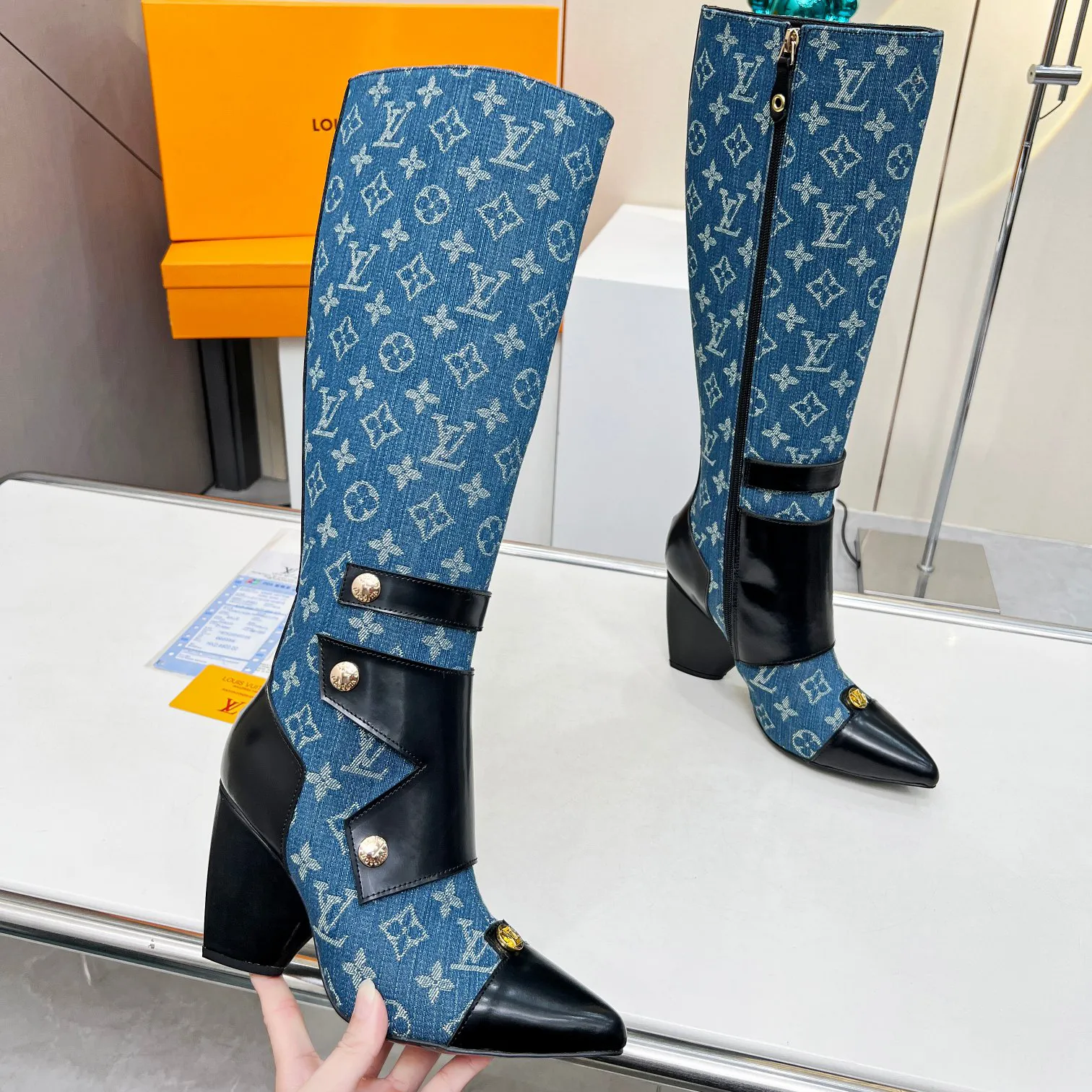 Fall/Winter LV Paris Fashion Week catwalk boots