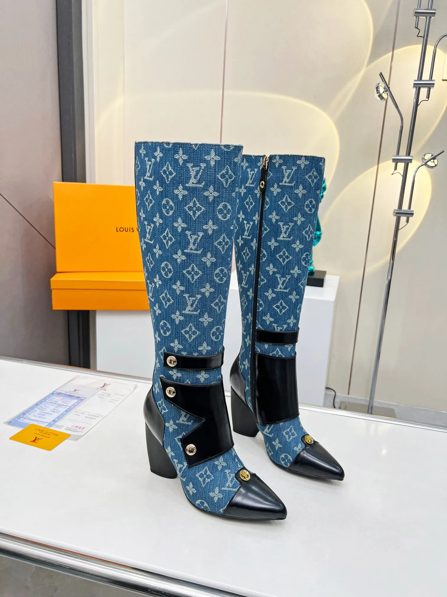 Fall/Winter LV Paris Fashion Week catwalk boots