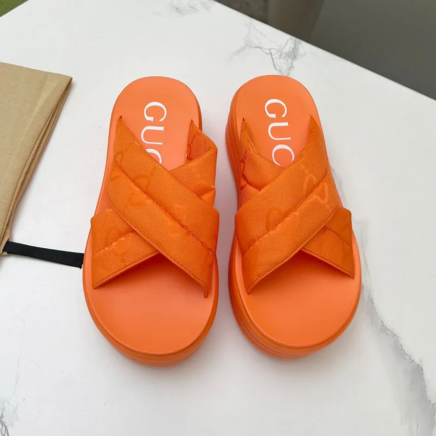 Fashionable and versatile thick soled slippers