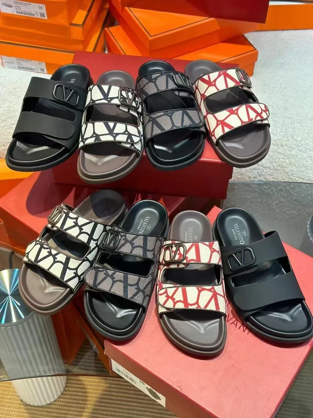 Couple's Fashion Casual All-match Sandals And Slippers Velcro