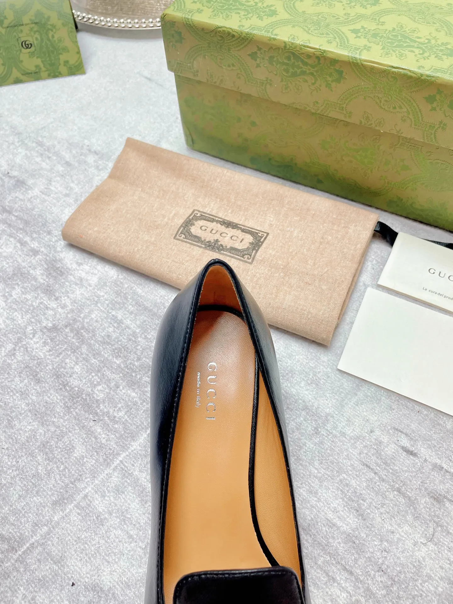 Women's Mid-Heel Pump With GG Logo Beige For Women GG