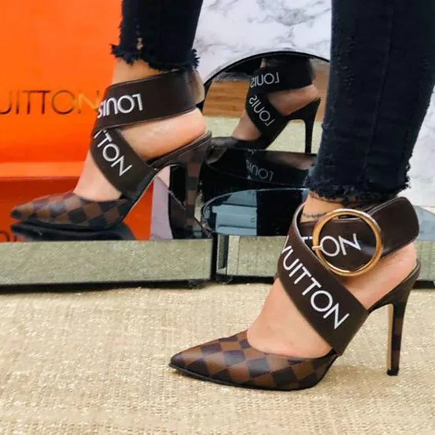 Women's Luxury Printed High Heel Sandals