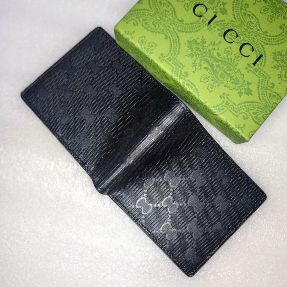 Men's pure leather fold wallet, imported cowhide embossed feel level one.