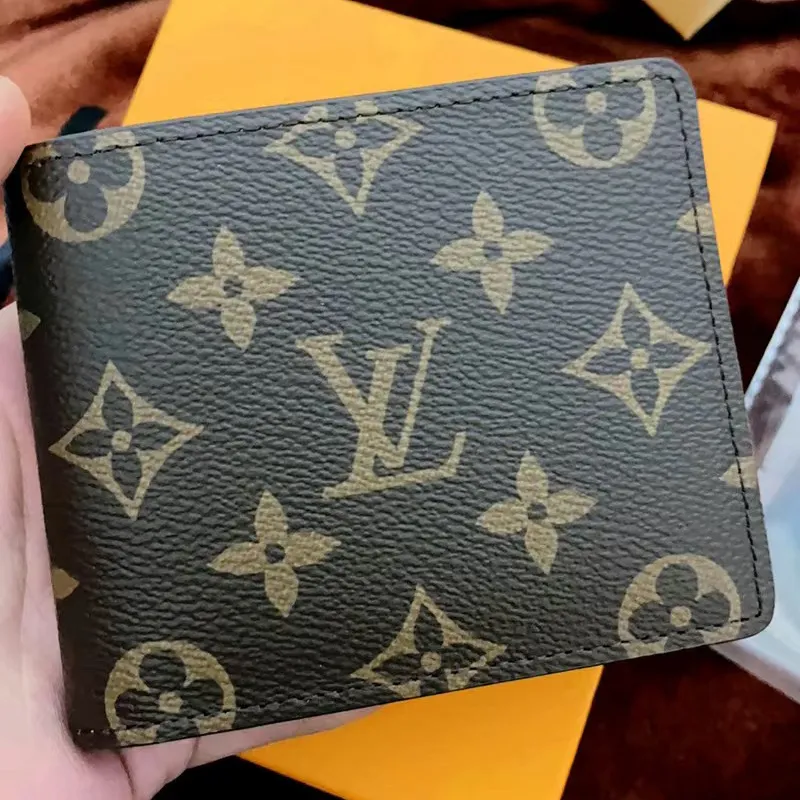 New Fashion Leather V Logo wallet
