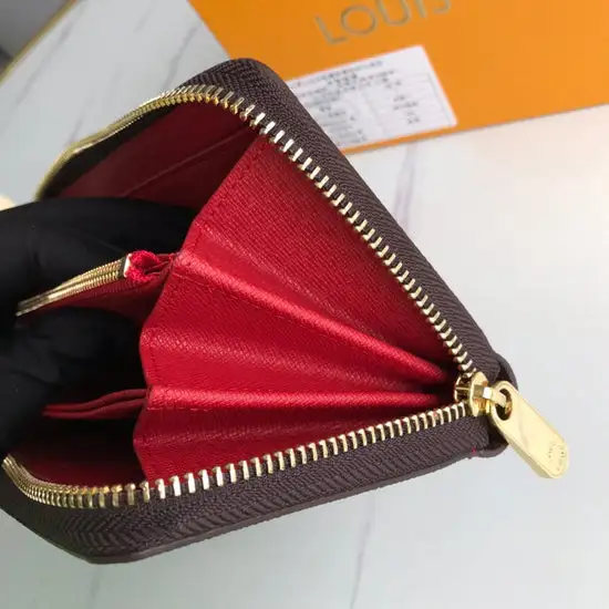 Fashion Brown Zipper Wallets