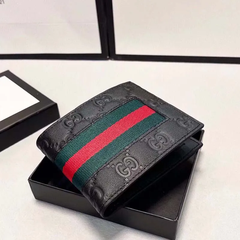 Men's pure leather fold wallet, imported cowhide embossed feel level one.