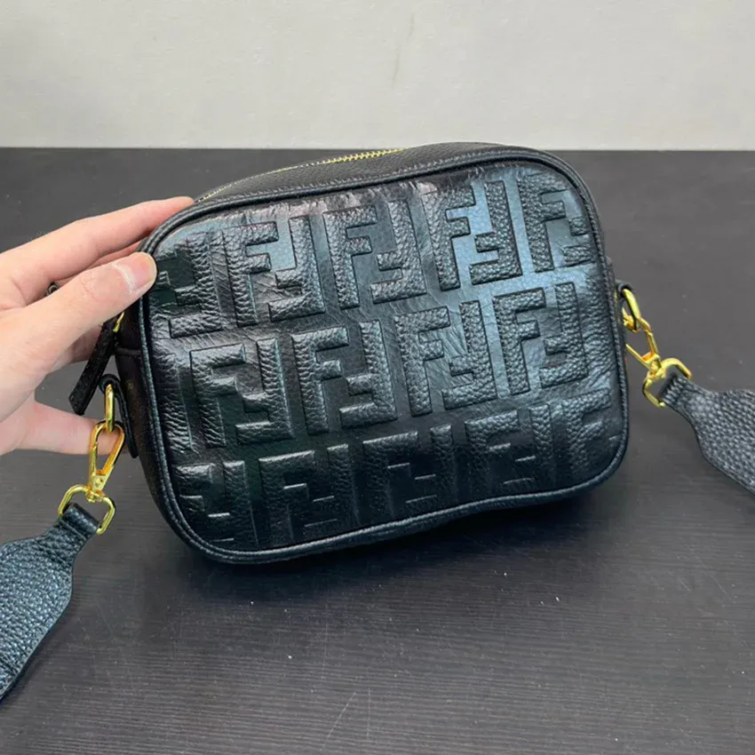 New luxury old flower men's cowhide bag