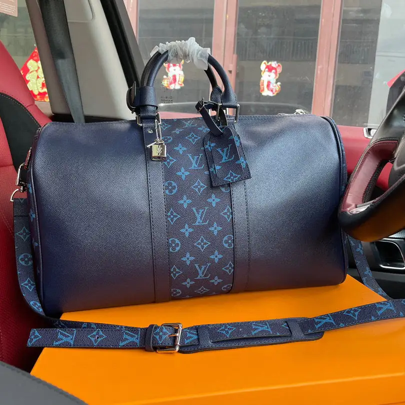 New Fashion Dark Blue Design Luggage Bag