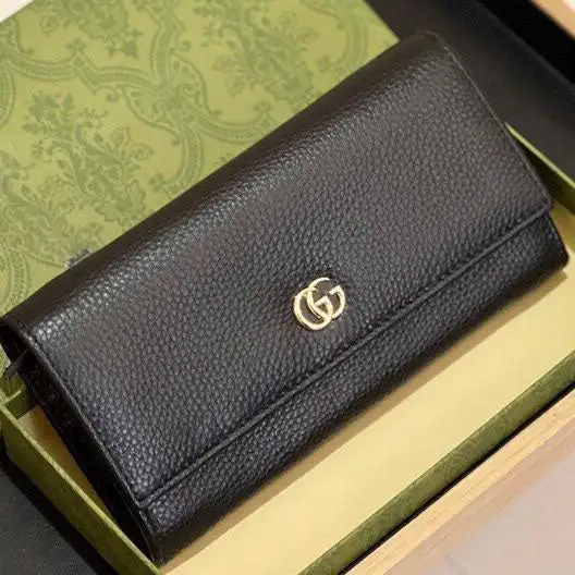 New Wallet Ladies New Wallet Ladies Leather Long Wallet Chain Bag