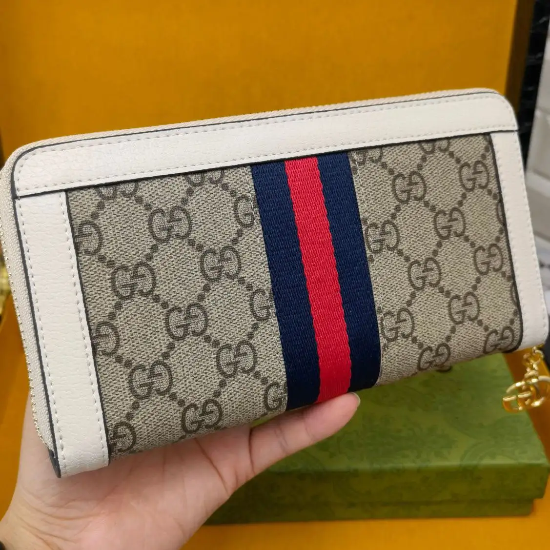 New Wallet Men's New Wallet Men's Leather Long Wallet Zipper Bag High-End Quality Unisex S 01