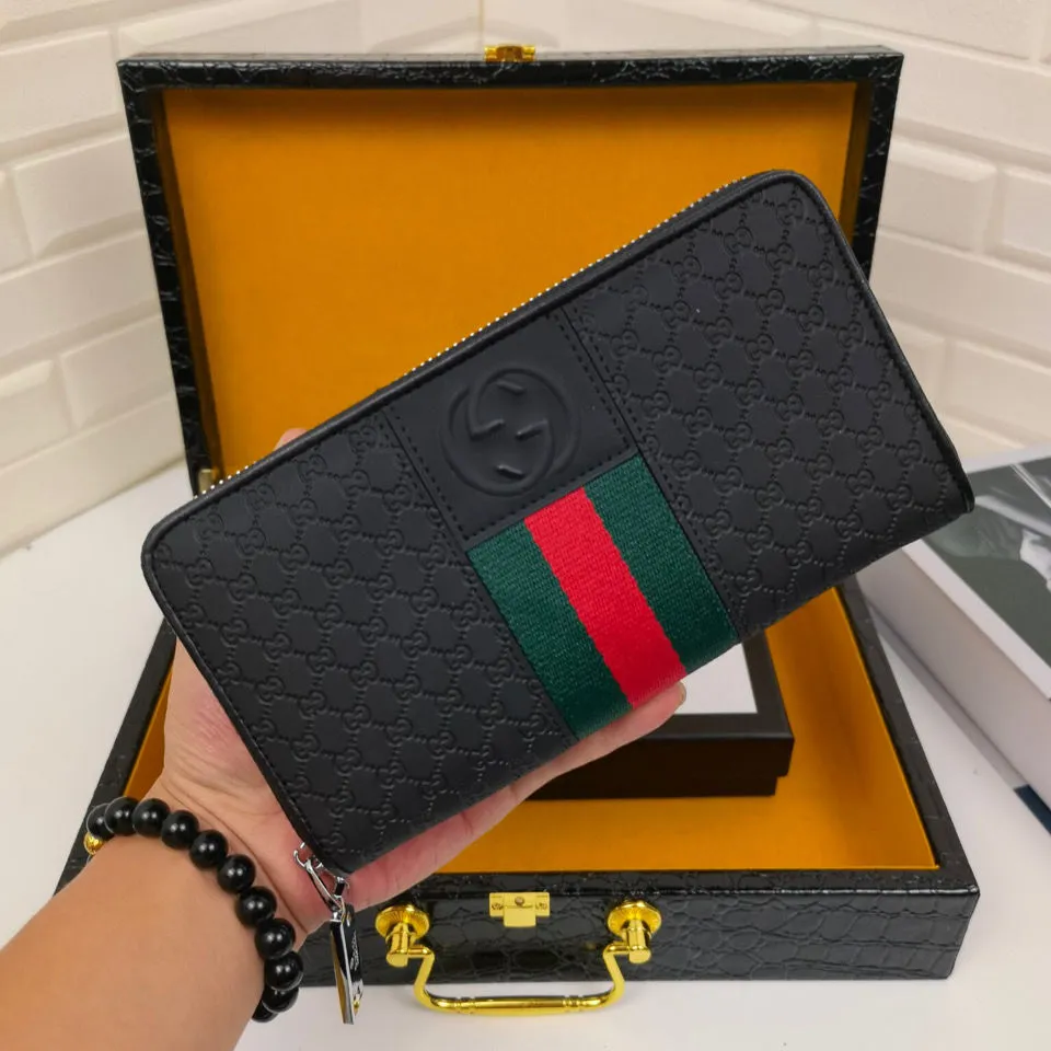 Men's New Wallet Men's Leather Long Wallet