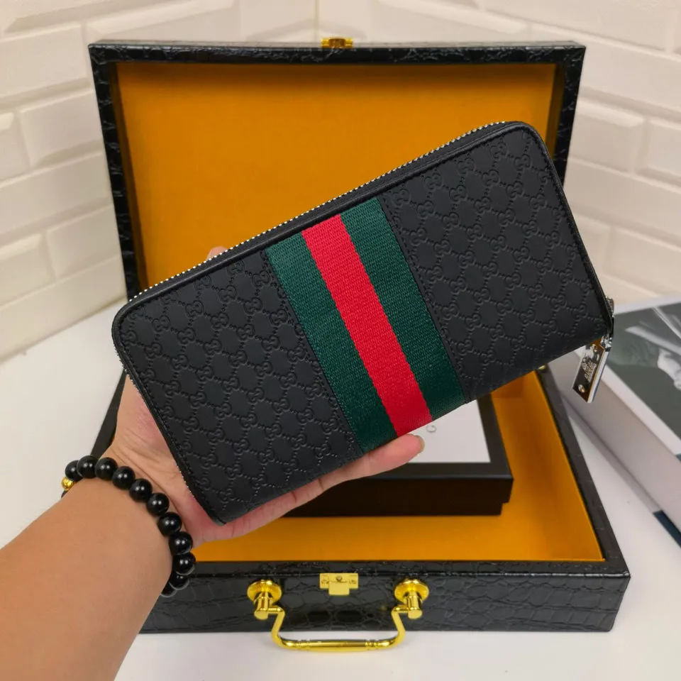 Men's New Wallet Men's Leather Long Wallet