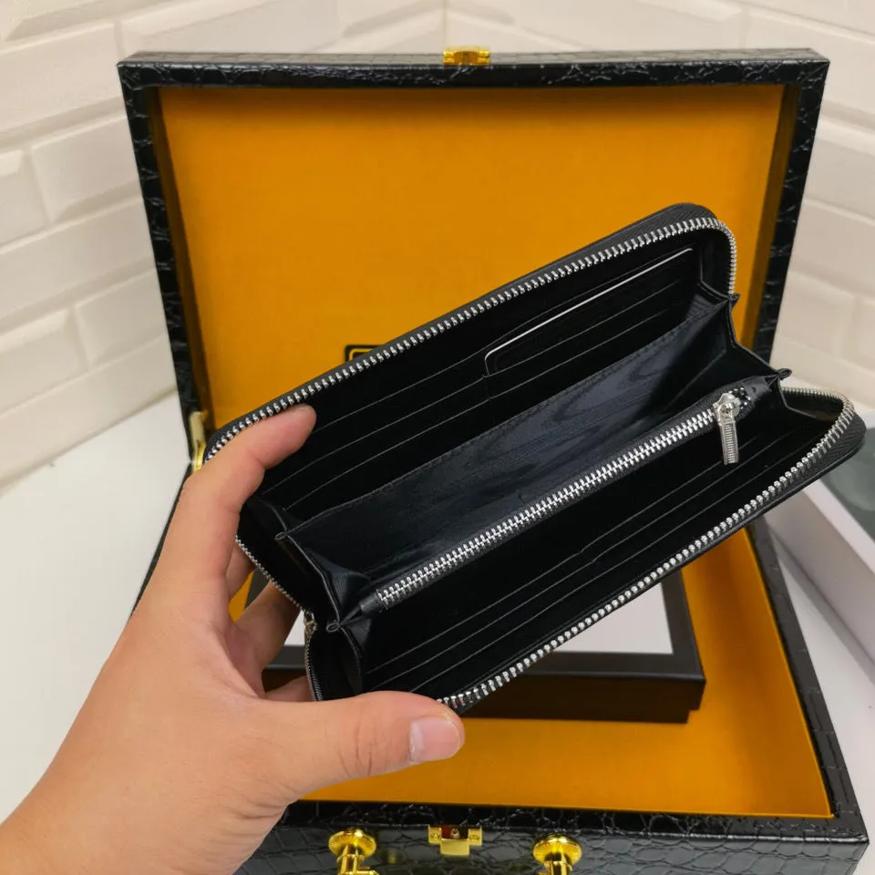 Men's New Wallet Men's Leather Long Wallet