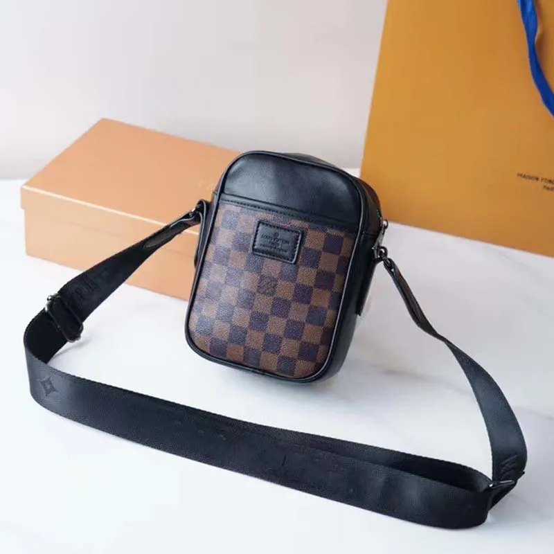 Small cross-body bag for men, top hardware accessories