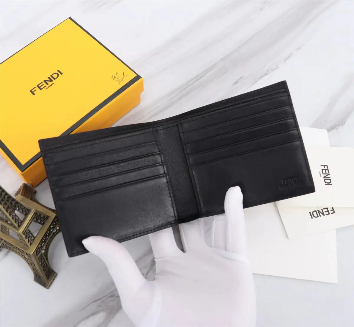 Gray Snakeskin Short Clip Wallet