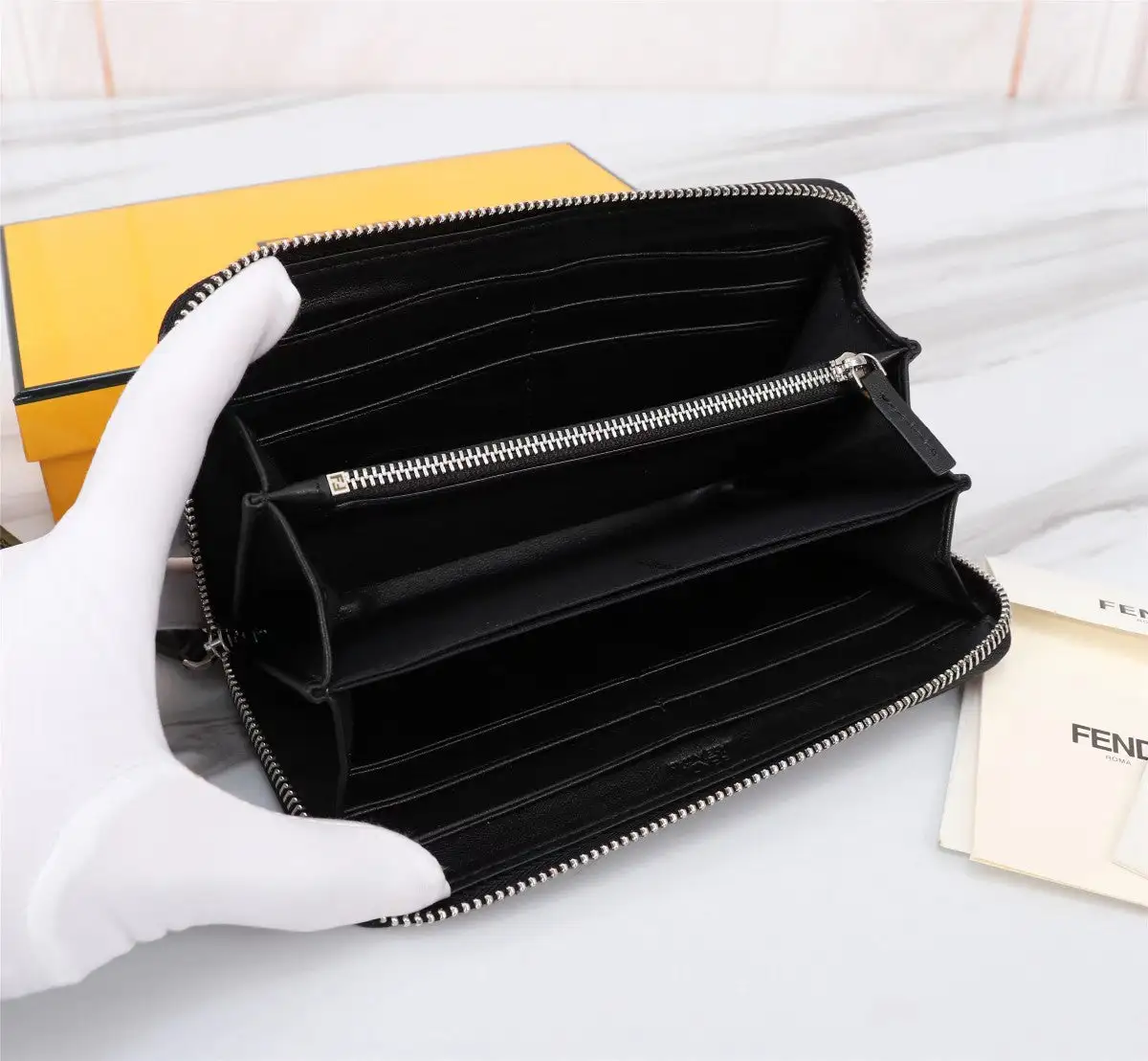 Silk Screen Stamped Single Pull Wallet