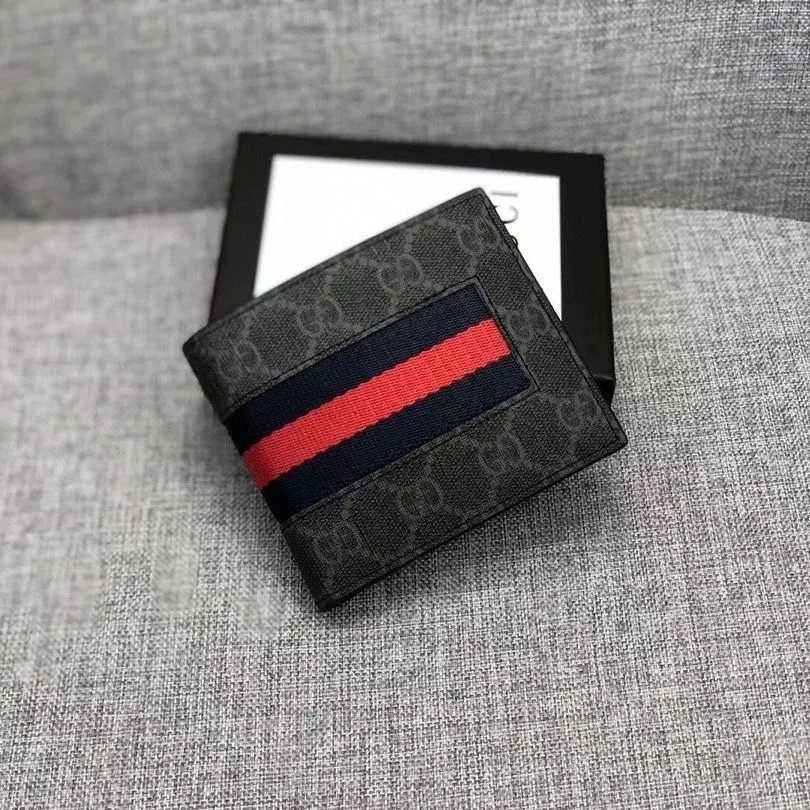 Classic Waterproof Fabric Tiger Head Wallet Genuine Leather Men's Compact Wallet