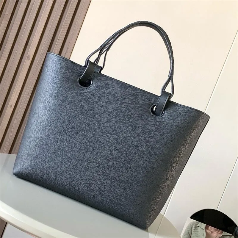 Anagram Medium Leather Tote Bag