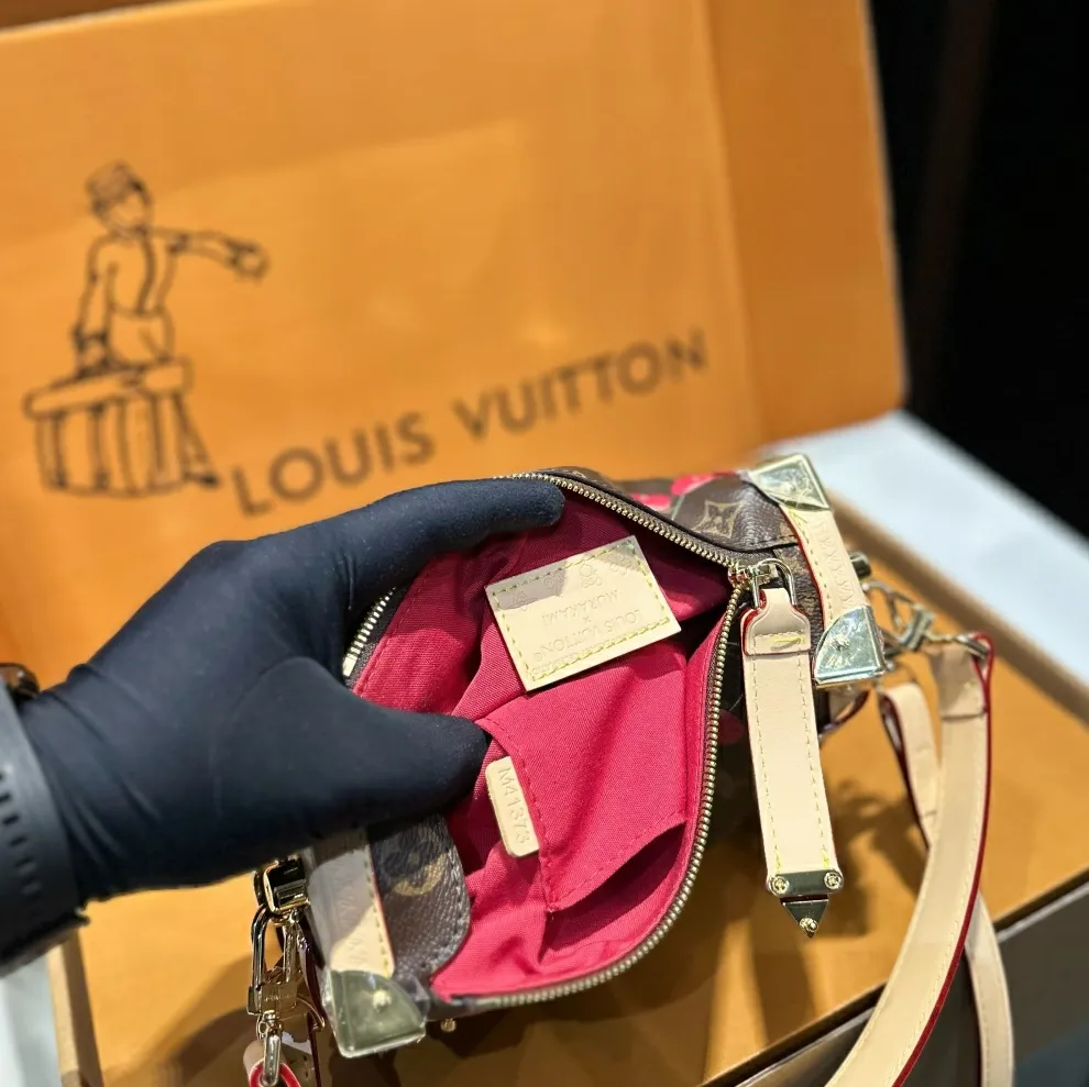 New Leather Handmade Cherry Fashion Bags