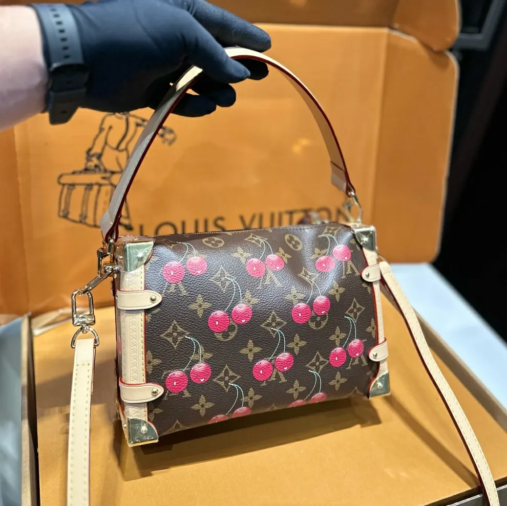 New Leather Handmade Cherry Fashion Bags