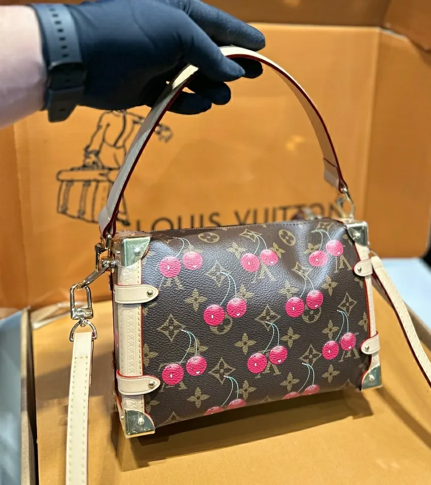 New Leather Handmade Cherry Fashion Bags