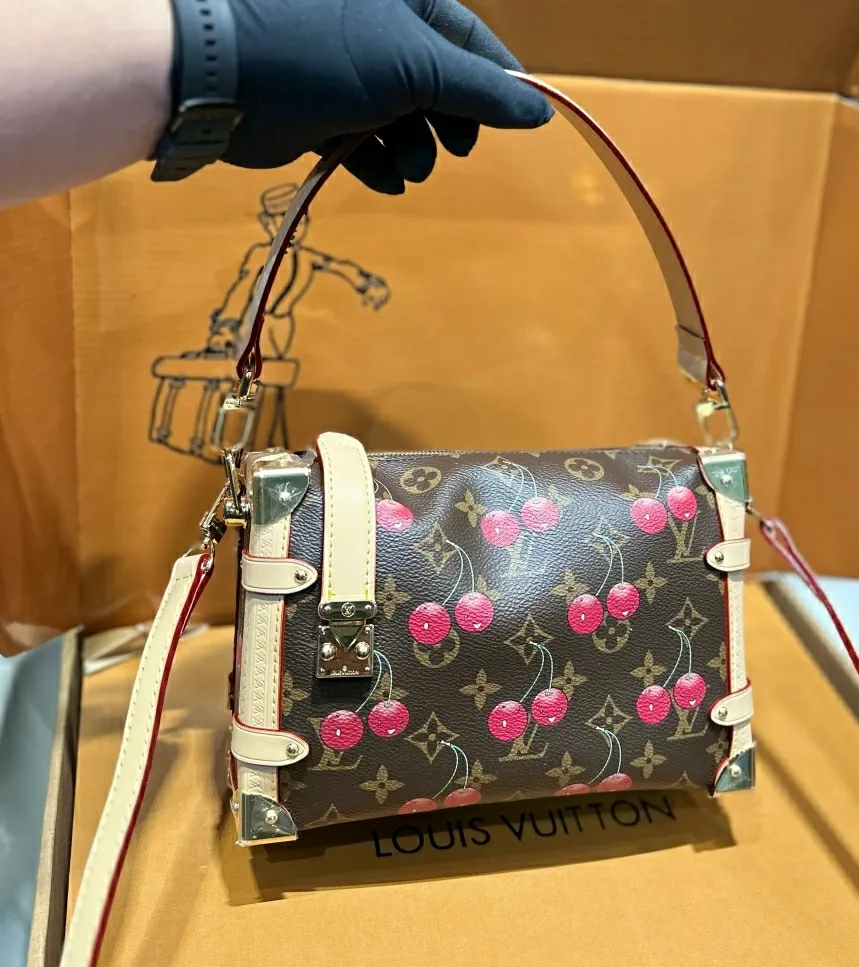 New Leather Handmade Cherry Fashion Bags