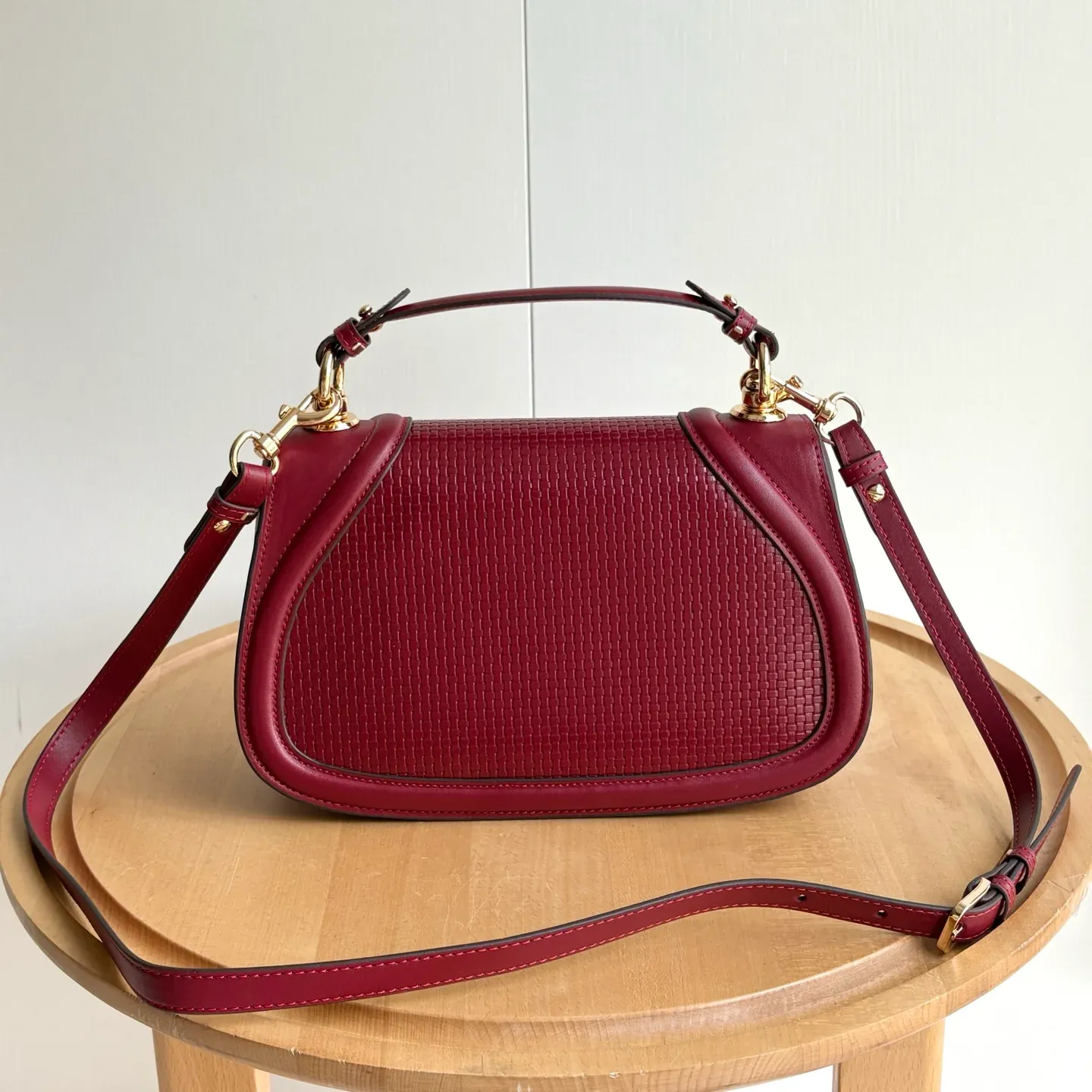 New Saddle Flap Woven Bag
