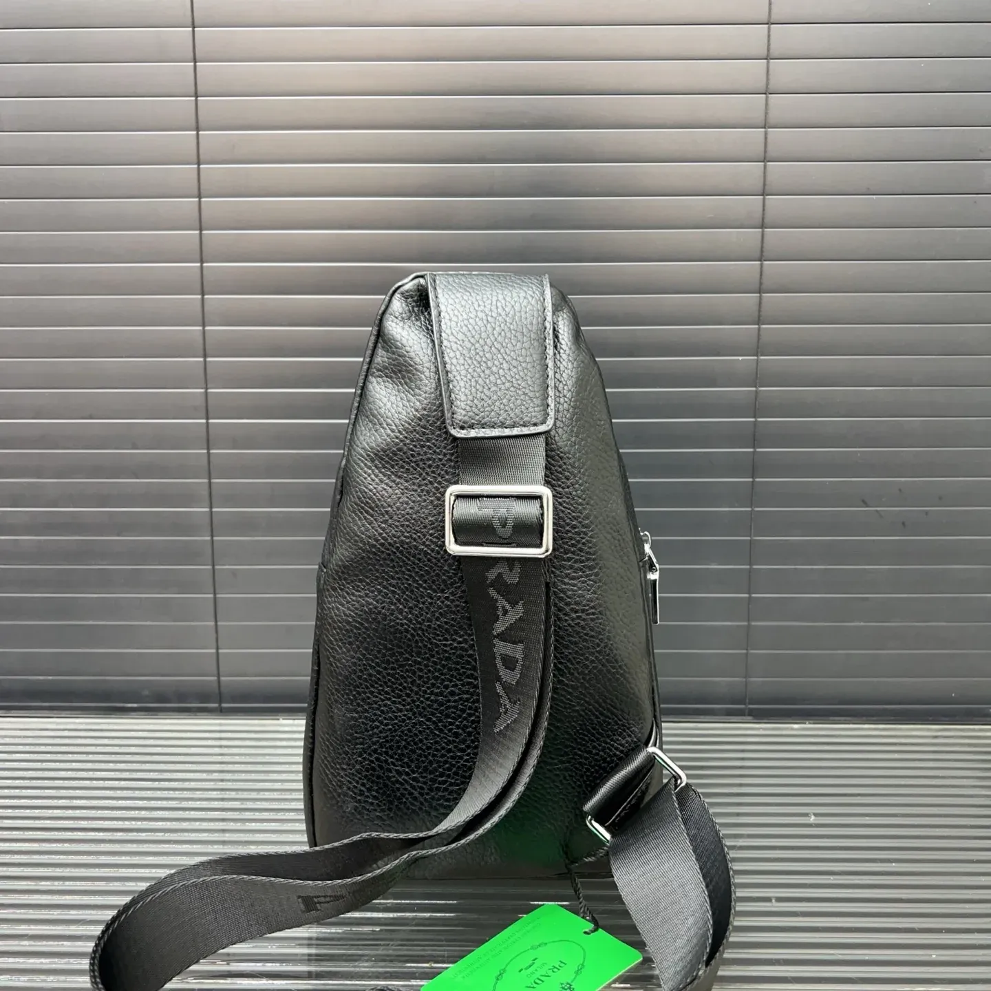 Crocodile Print Men's Crossbody Shoulder Bag