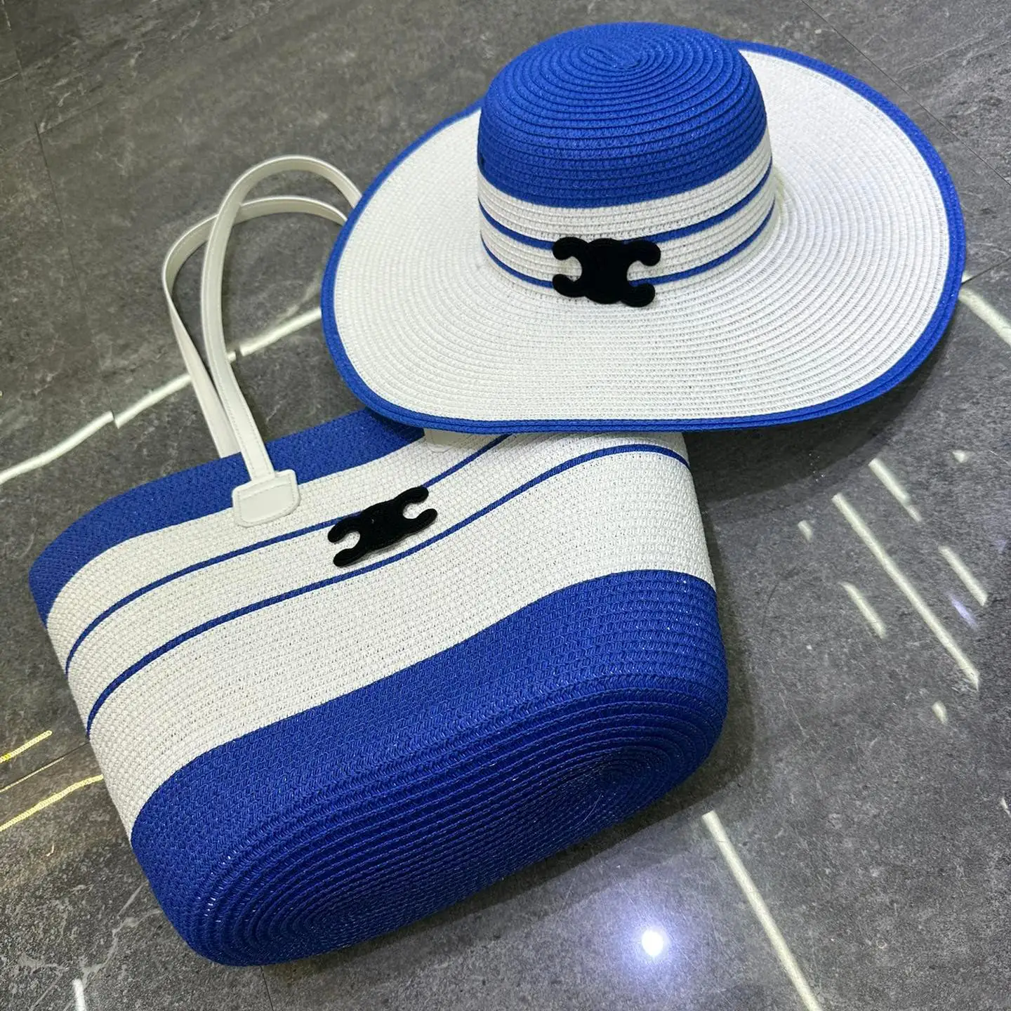 New Fashion Hundred Beach Hat and Bag Set