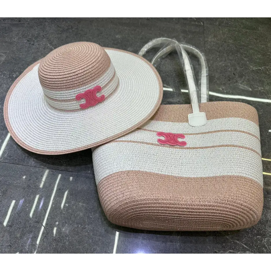 New Fashion Hundred Beach Hat and Bag Set