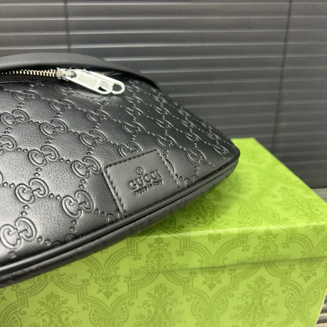 Classic Embossed Print Waist Bag Crossbody Chest Bag