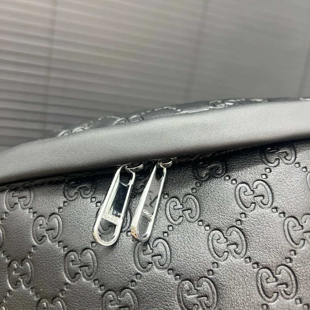 Classic Embossed Print Waist Bag Crossbody Chest Bag