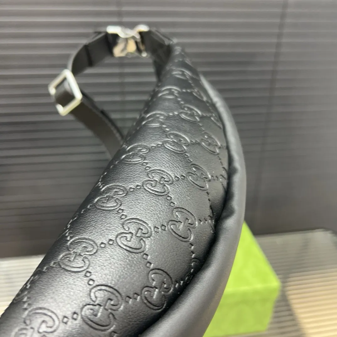 Classic Embossed Print Waist Bag Crossbody Chest Bag