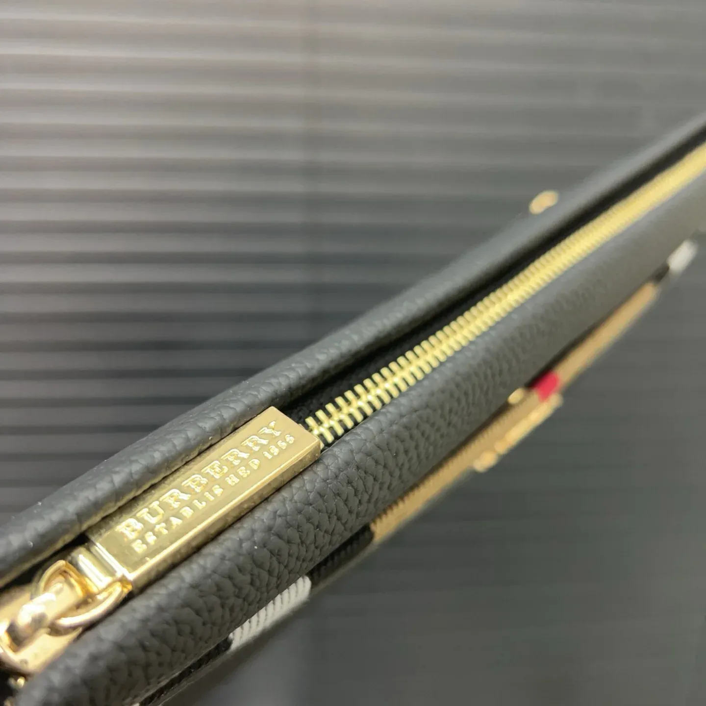 Embossed Calfskin Clutch Bag